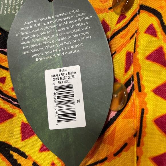 Farm Rio & Alberto Pitta Banana Short Dress. - Picture 8 of 8